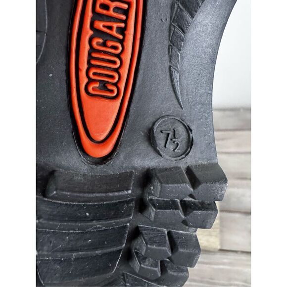 Cougar Cruiser Retro Metallic Silver Lug Boot Size 7.5 - Picture 7 of 11